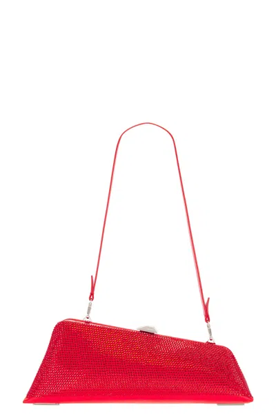Attico Long Night Clutch In Vibrant Red