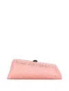 Attico Long Night Crystal-embellished Clutch Bag In Pink