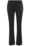 Attico Flared Trousers With Back Pocket And Side Pockets In Black