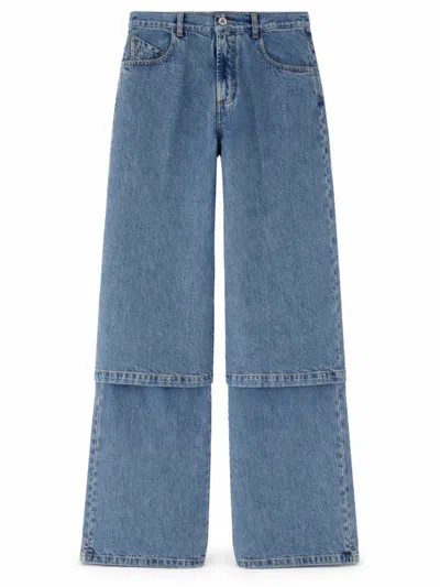 Attico Long Pant For Women In Blue