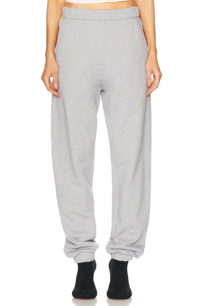 Attico Penny Cotton Jersey Sweatpants In Grey