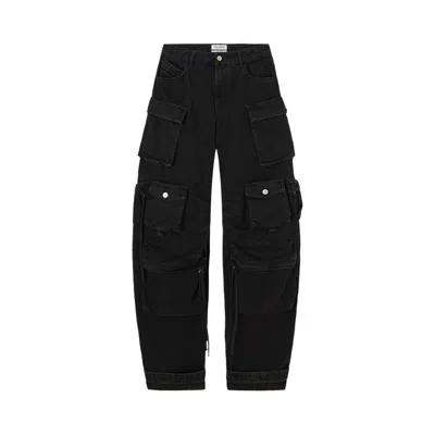 Pre-owned Attico Long Pant Washed Denim 'black' | Women's Size 29
