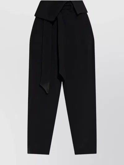 ATTICO LONG PANT WITH BELTED HIGH WAIST