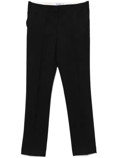 Attico Virgin Wool Trousers In Black  