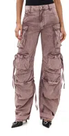 Attico Long Pants Mauve In Mauve