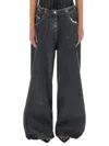 Attico Long Pants "navy Blue