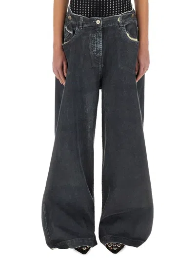 Attico Long Pants "navy Blue
