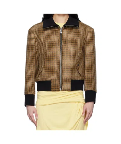 Attico Long Sleeve Casual Jacket In Multicolor