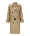 Attico Cotton Trench Coat Coats And Trench Coats Beige In Brown
