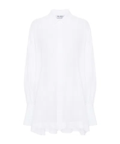 Attico Long-sleeve Cotton Shirt In White
