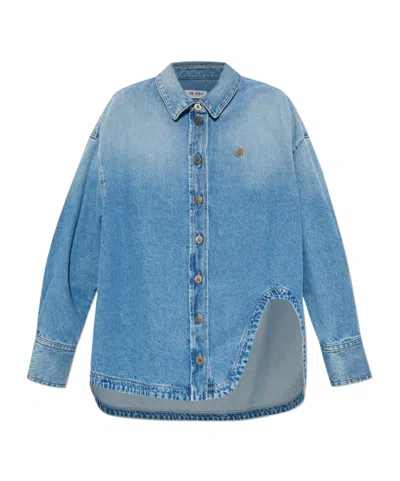 ATTICO THE ATTICO BUTTON-UP DENIM SHIRT
