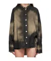 Attico Long Sleeve Shirt In Green