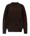 Attico Logo Embroidery Sweater Sweaters And Cardigans Brown In Brown