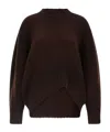 Attico Logo Embroidery Sweater Sweaters And Cardigans Brown In Brown