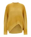 Attico Logo Embroidery Sweater Sweaters And Cardigans Yellow In Yellow