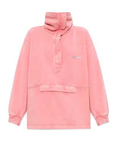 ATTICO THE ATTICO ZIPPED NECK SWEATER