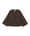 Attico Long Sleeve Top In Brown