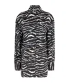 Attico Long-sleeved Dress In Black