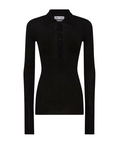 ATTICO THE ATTICO HALF-BUTTONED KNITTED JUMPER