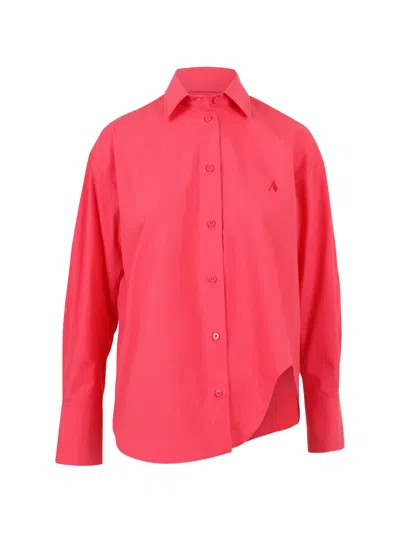 Attico Long-sleeve Shirt In Red