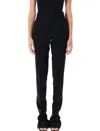 Attico Women's Low-waisted Trousers In Black