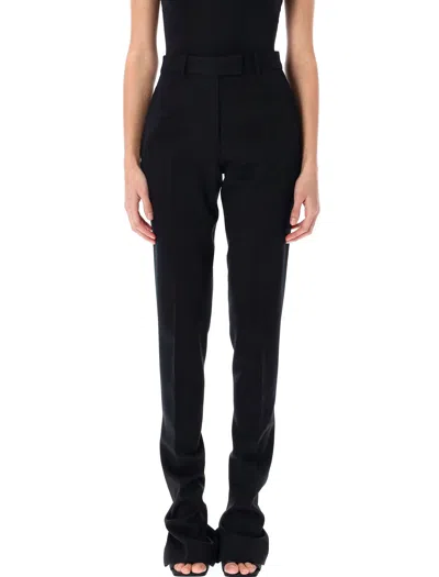 Attico Low-waisted Trousers In Black