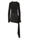 ATTICO SHORT DRESS WITH STRASS