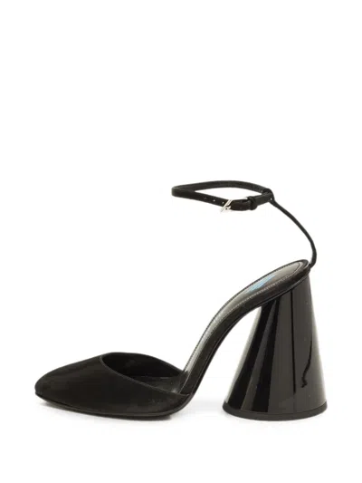 Pre-owned Attico Luz Ankle-strap Pumps In Black