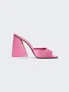 Attico Devon Patent Leather Mules In Pink