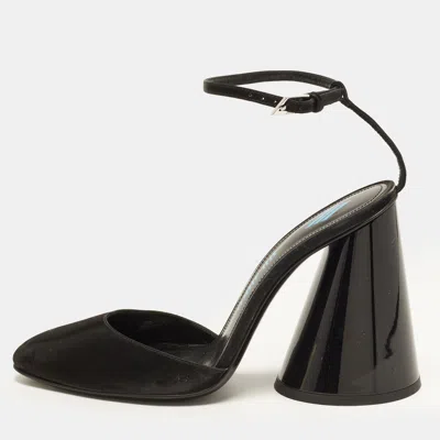Pre-owned Attico Luz Size 39 Black Leather Pumps