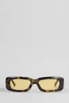 Attico Mafra Sunglasses In Tortoise Shell Acrylic In Brown