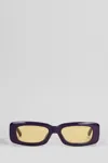 Attico Mafra Sunglasses In Viola Acrylic In Purple