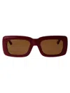 Attico Marfa Sunglasses In 06 Bordeaux Gold Bordeaux