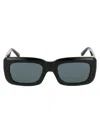 Attico Marfa Sunglasses In Black/yellowgold/grey