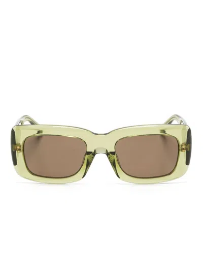 Attico Marfa Sunglasses In Green