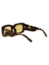 Attico Marfa Sunglasses In T-shell/silver/yellow