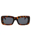 Attico Jorja Sunglasses In T-shell/yellowgold/blue