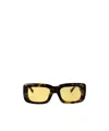 Attico Marfa Sunglasses In Yellow