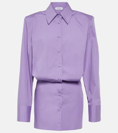 Attico Purple Margot Minidress In 287 Lavander