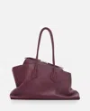 Attico Maroon La Passeggiata Medium Tote In Red