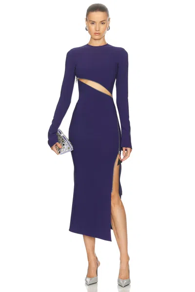 ATTICO MAXI DRESS WITH EXPOSED ZIPPER