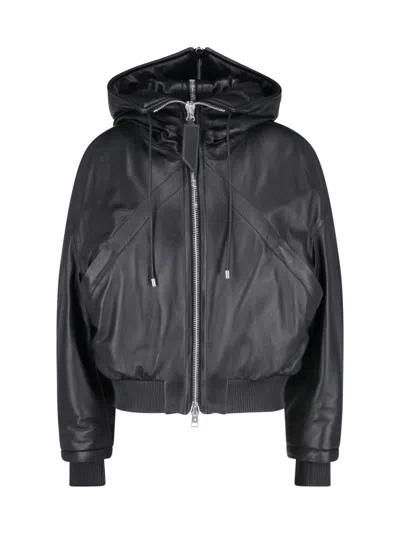 ATTICO MAXI HOODED BOMBER JACKET