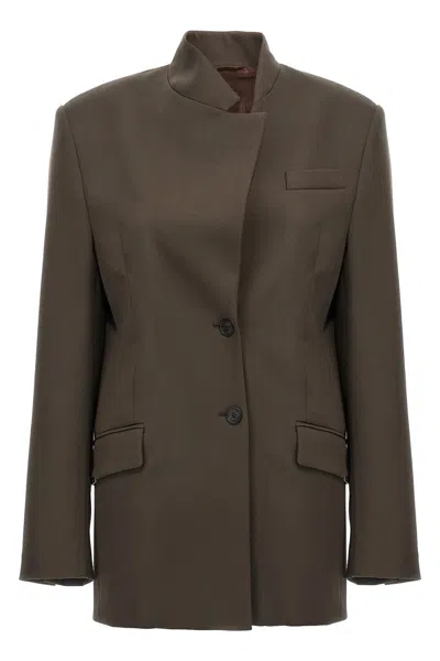 ATTICO MAXI SHOULDER STRAP BLAZER