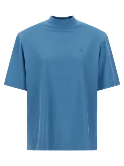 Attico Maxi Shoulder Strap T-shirt Light Blue