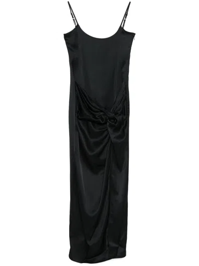 ATTICO MAXIKLEID AUS SATIN