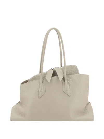 Attico Medium La Passeggiata Shoulder Bag In Beige