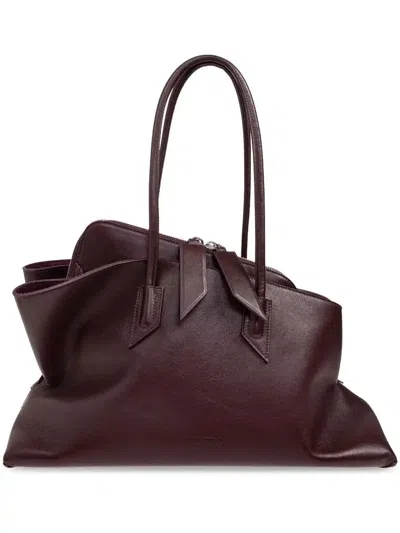 Attico Medium La Passeggiata Tote Bag In Red