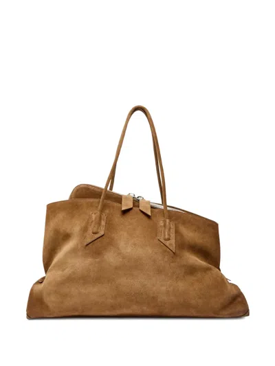Attico Medium La Passeggiata Tote Bag In Brown