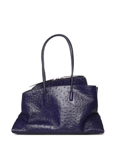 Attico Medium La Passeggiata Tote Bag In Blue