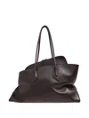 Attico Medium La Passeggiata Zip Top-handle Tote Bag In Brown